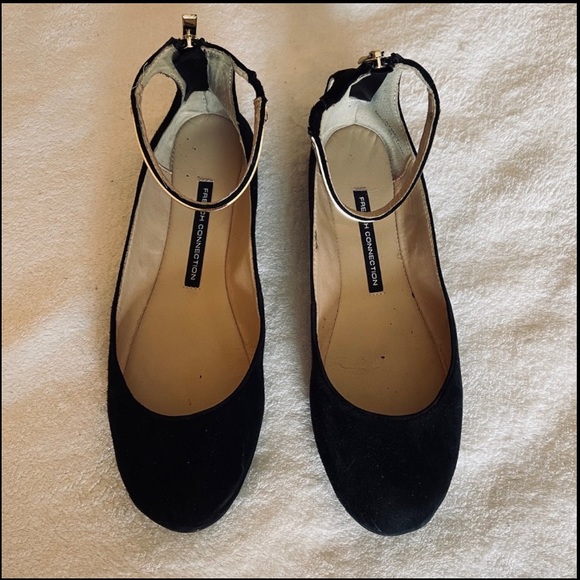 French Connection Jaymey Black Suede Flats - Picture 4 of 5